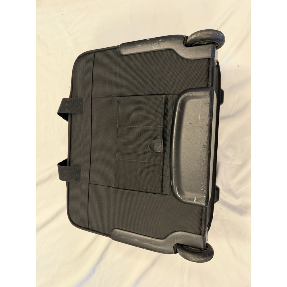 TUMI Alpha 26103D4 Black Nylon Deluxe Expandable Wheeled Rolling Briefcase - Picture 9 of 16